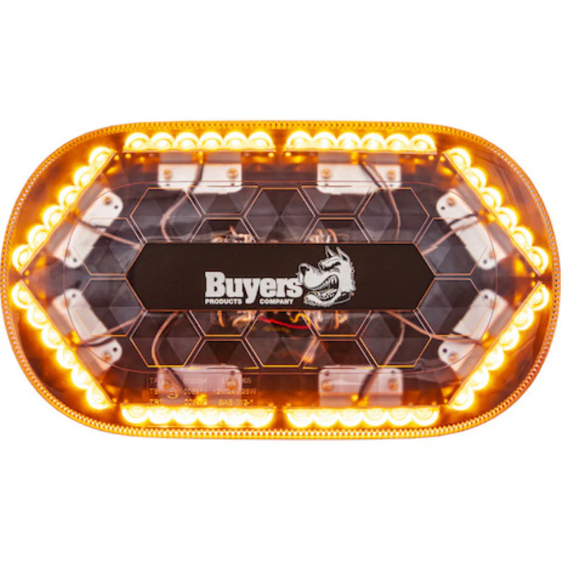 Buyers Products 13 Inch Oval Amber Modular Mini Light Bar Model 8891170 - Image 3