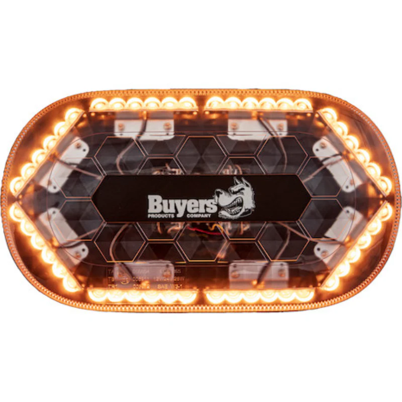 Buyers Products 13 Inch Oval Amber Modular Mini Light Bar Model 8891170 - Image 4
