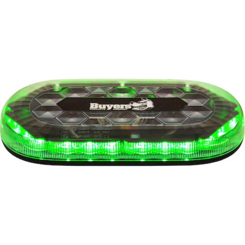 Buyers Products 13 Inch Oval Amber/Green Modular Mini Light Bar Model 8891179 - Image 4