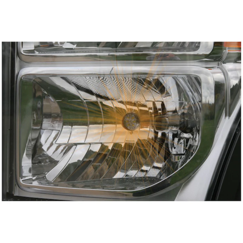 Buyers Products 2 Inch Bolt-On Hideaway Round LED Clear Strobe Kits with In-Line Flashers Model 8891215 - Image 3