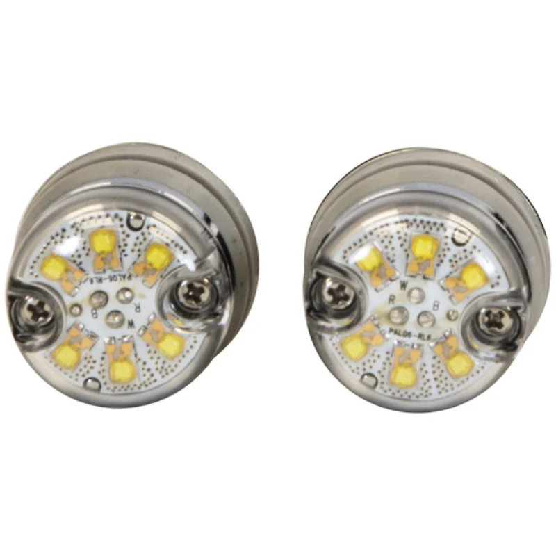 Buyers Products 1 Inch Push-On Hideaway Round LED Amber Strobe Kit with In-Line Flashers Model 8891326 - Image 2