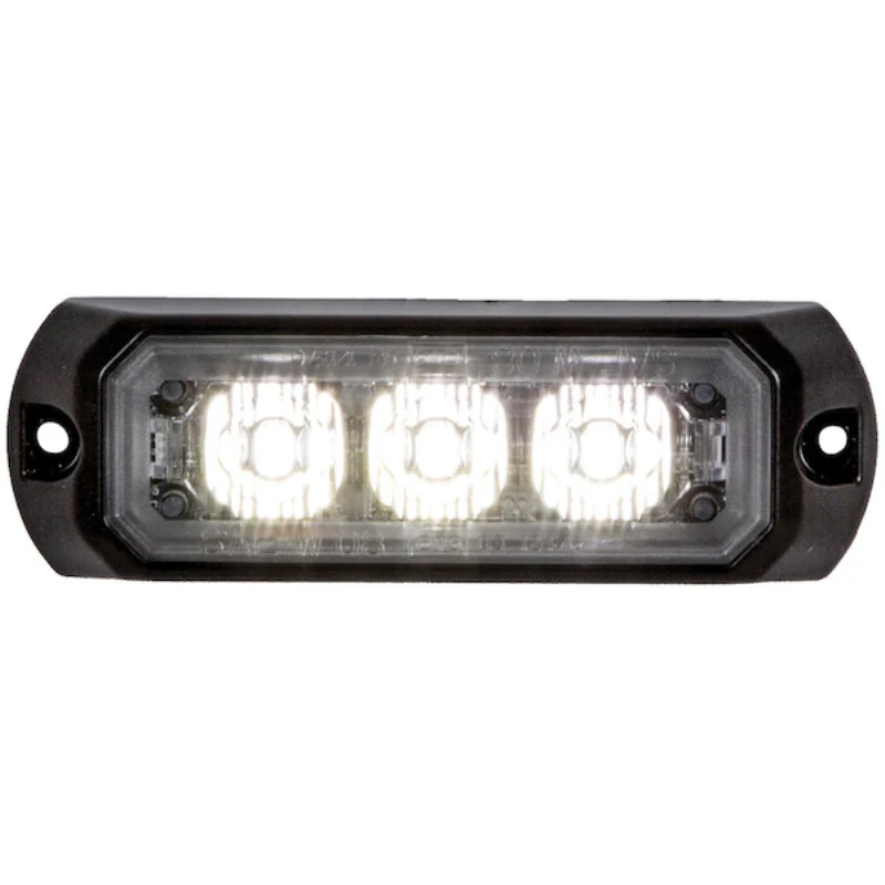 Buyers Products 3.5 Inch Raised Rectagular LED Clear Strobe Light Model 8891401 - Image 3