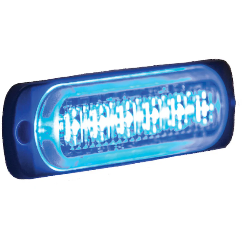 Buyers Products 4.5 Inch Thin Horizontal Rectangular LED Blue Strobe Light Series Model 8891904 - Image 3