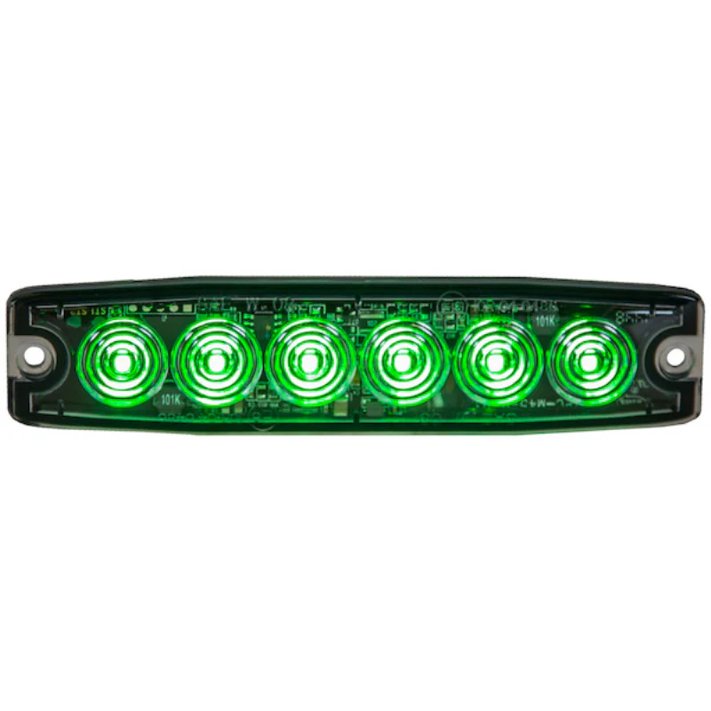 Buyers Products 5 Inch Ultra Thin Rectangular LED Green Strobe Light Series Model 8892209 - Image 2