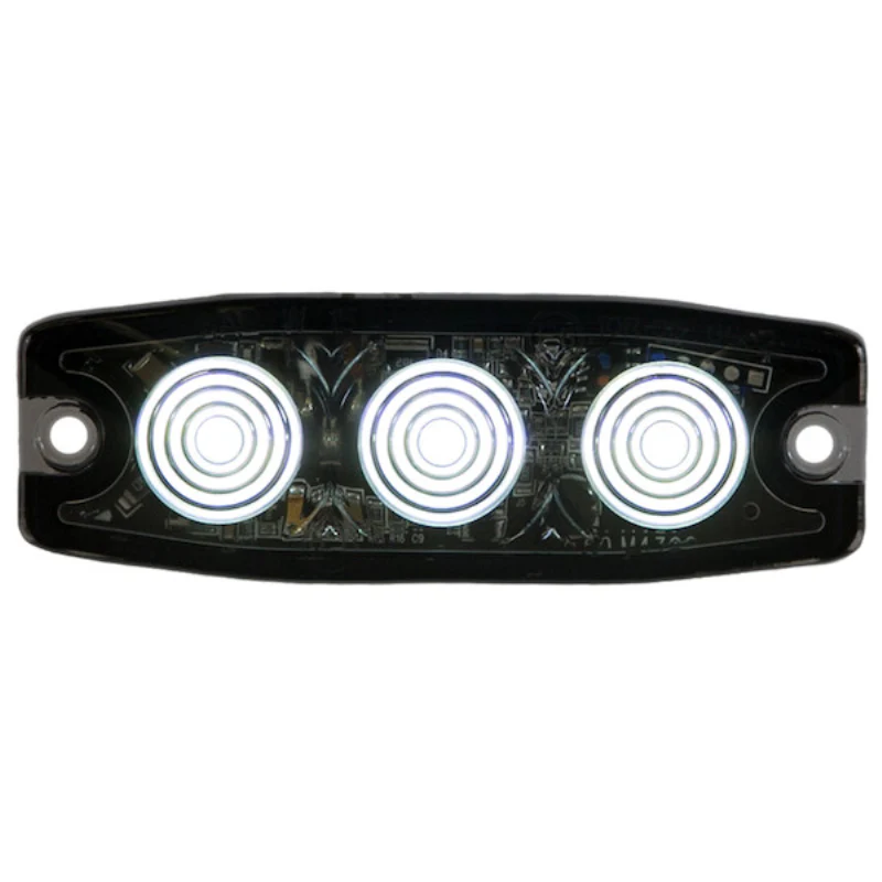 Buyers Products 3.5 Inch Ultra Thin Rectangular LED Clear Strobe Light Series Model 8892231