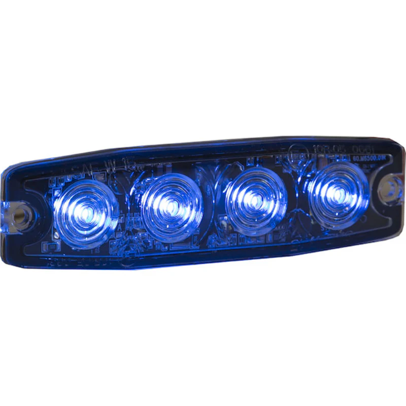 Buyers Products 4.5 Inch Ultra Thin Rectangular LED Blue Strobe Light Series Model 8892244 - Image 3