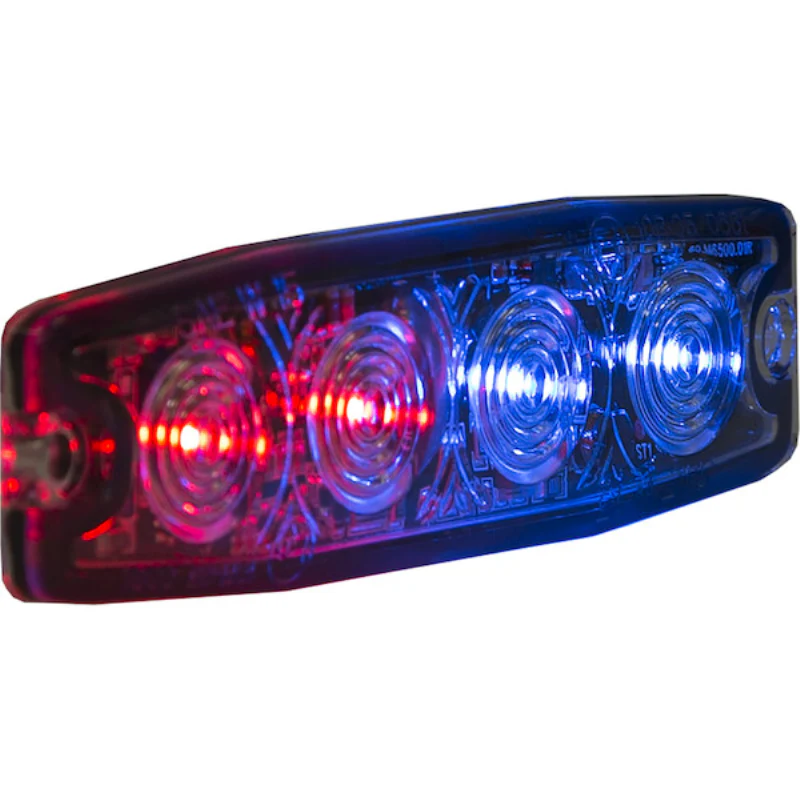 Buyers Products 4.5 Inch Ultra Thin Rectangular LED Red/Blue Strobe Light Series Model 8892245 - Image 3