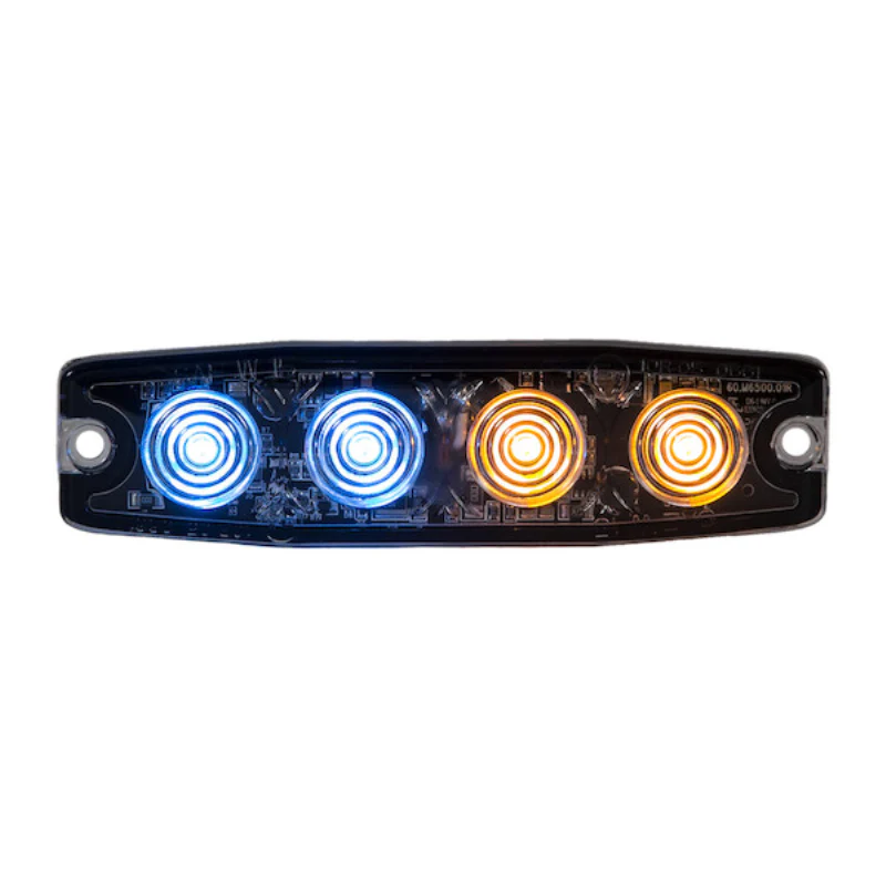 Buyers Products 4.5 Inch Ultra Thin Rectangular LED Amber/Blue Strobe Light Series Model 8892248 - Image 3