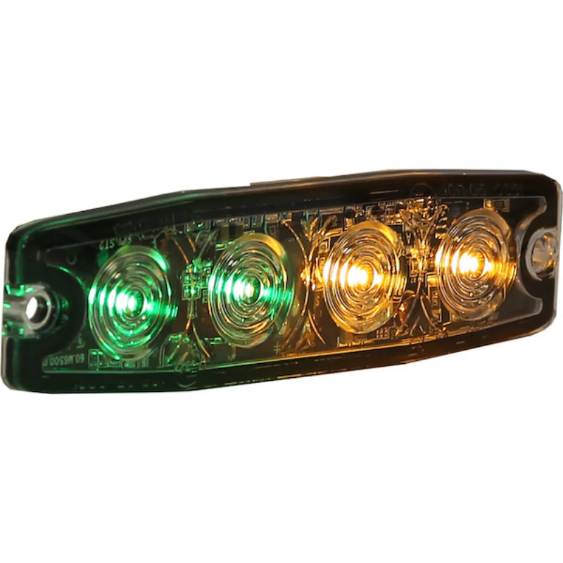 Buyers Products 4.5 Inch Ultra Thin Rectangular LED Amber/Green Strobe Light Series Model 8892250 - Image 3