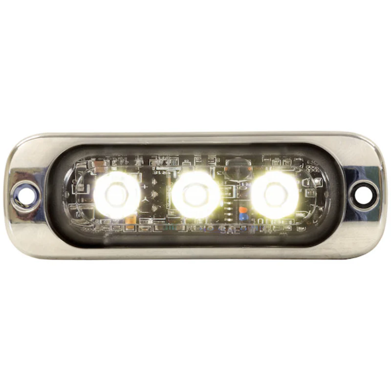 Buyers Products 3.5 Inch Thin Rectangular Horizontal Clear Strobe Light Series Model 8892301