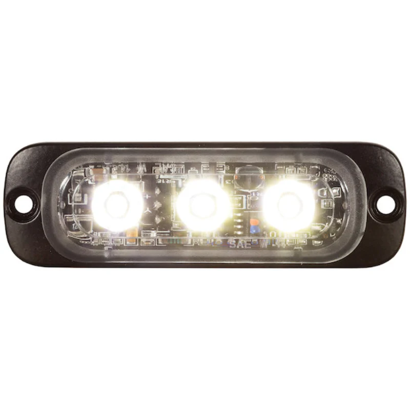 Buyers Products 3.5 Inch Thin Rectangular Horizontal Clear Strobe Light Series Model 8892301 - Image 3