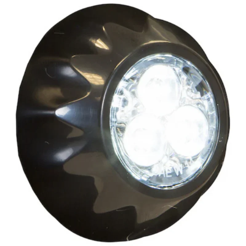 Buyers Products 1.5 Inch Surface/Recess Mount Round LED Clear Strobe Light Series Model 8892401