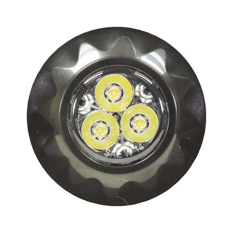 Buyers Products 1.5 Inch Surface/Recess Mount Round LED Clear Strobe Light Series Model 8892401 - Image 2