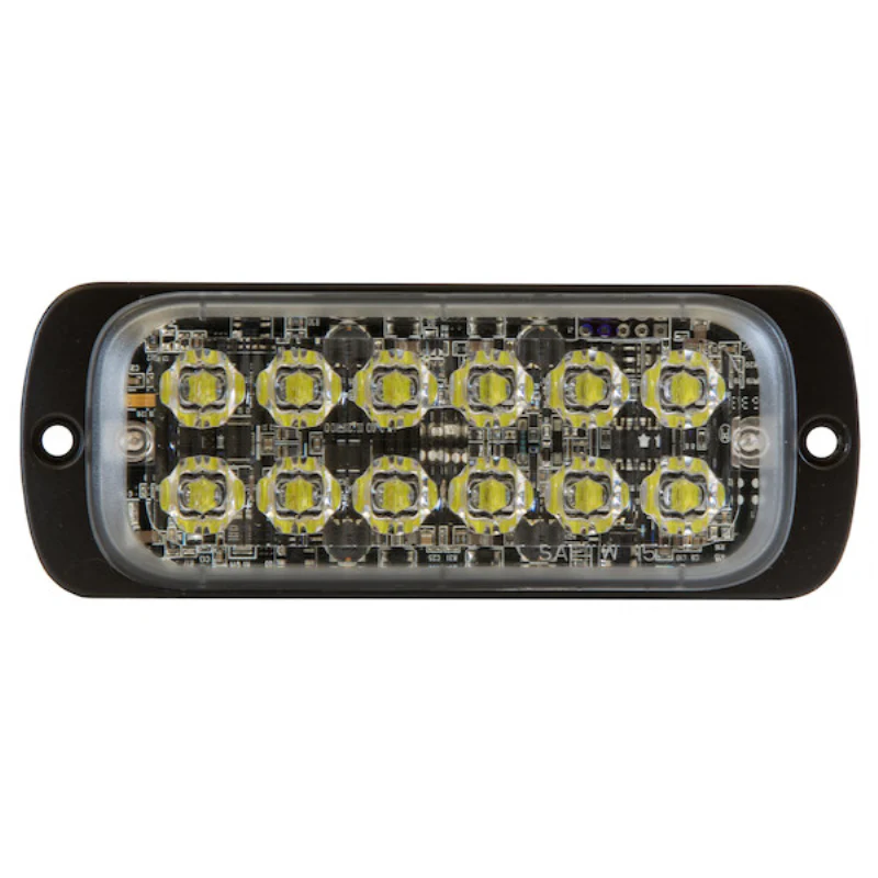 Buyers Products 4.5 Inch Thin Dual Row Rectangular LED Clear Strobe Light Series Model 8892601 - Image 2