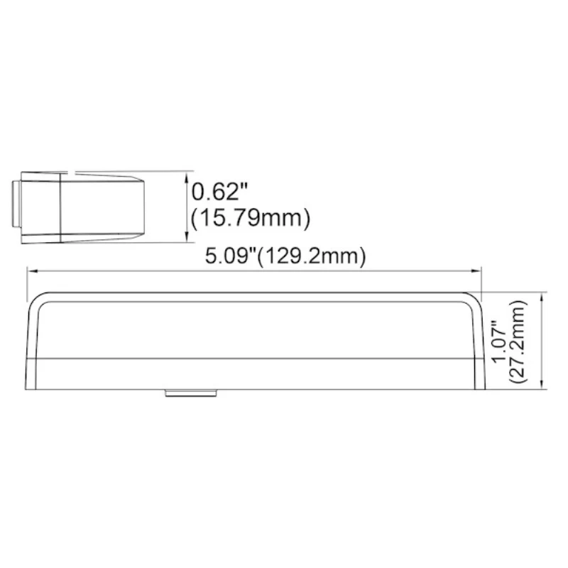 Buyers Products 5 Inch Ultra Bright Narrow Profile Rectangular LED Amber Strobe Light Series Model 8892800 - Image 5