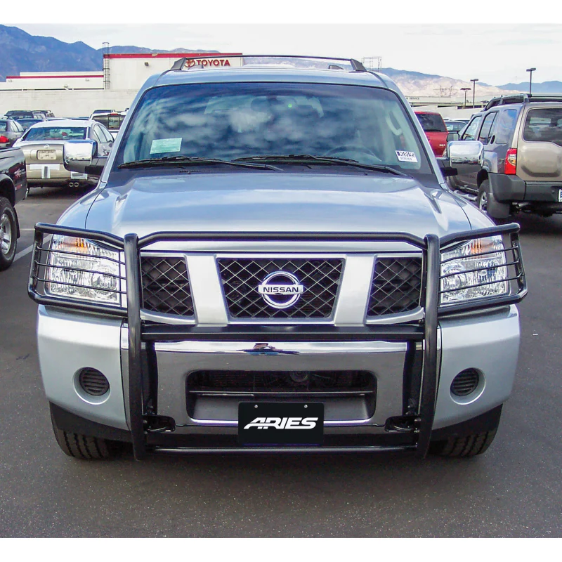 ARIES Black Steel Grille Guard, Select Nissan Armada, Titan Model 9046 - Image 2