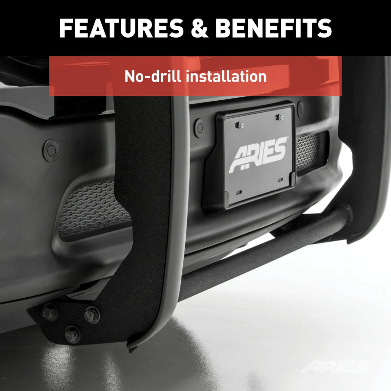 ARIES Black Steel Grille Guard, Select Nissan Xterra Model 9048 - Image 6