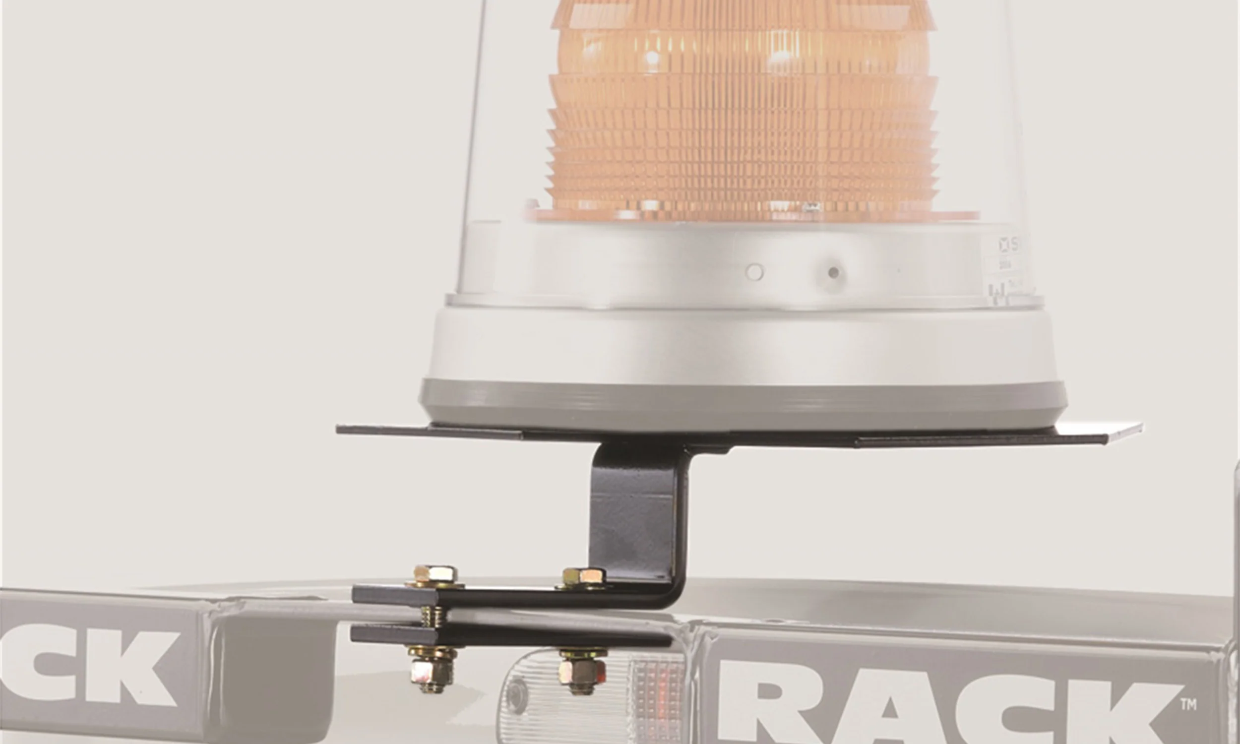 BACKRACK Utility Light Bracket; Universal; Black; 10.5 In. Base, Center Mount Model 91002