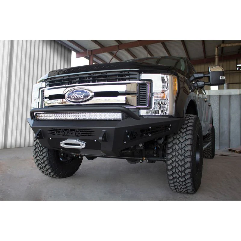 Addictive Desert Designs 17 - 19 Ford Super Duty HoneyBadger Front Bumper Model F167382840103 - Image 5