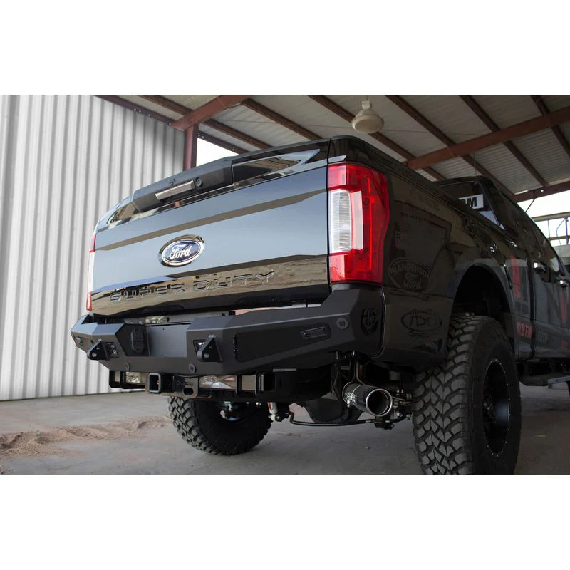 Addictive Desert Designs 17 - 19 Ford Super Duty HoneyBadger Rear Bumper Model R167301280103 - Image 3