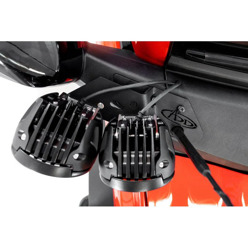 Addictive Desert Designs 21-23 Ford Bronco & Bronco Raptor Dual Ditch Light Mounts Model AC2301801NA - Image 2