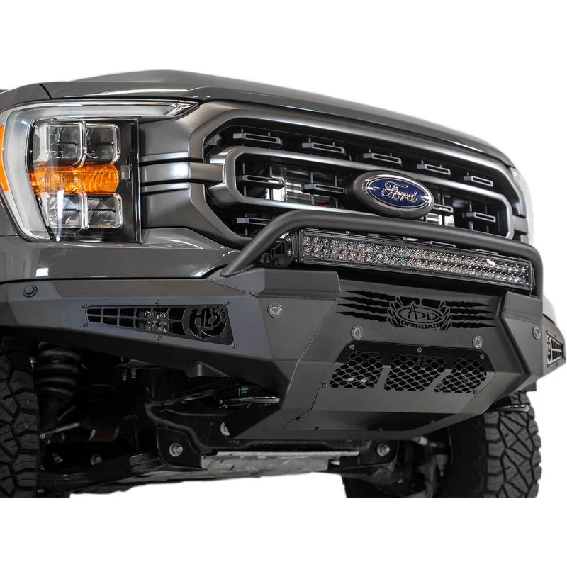 Addictive Desert Designs 21 - 23 Ford F-150 HoneyBadger Front Bumper Model F197431040103 - Image 6