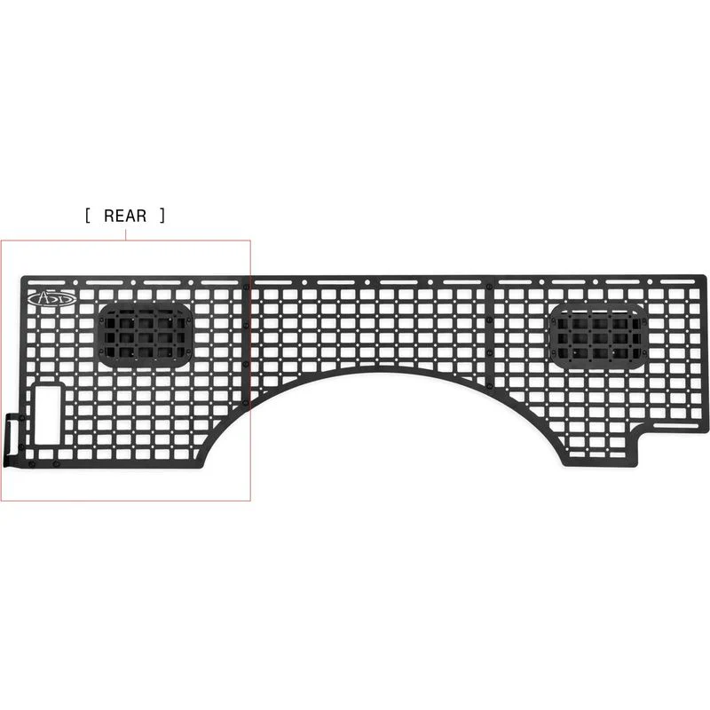 Addictive Desert Designs 23 Ford Super Duty Bed Side Molle Panels Passenger Full Kit Model AC8103301NA - Image 24