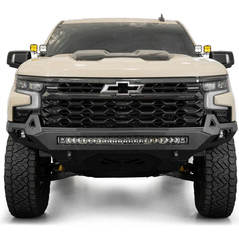 Addictive Desert Designs Chevy Silverado 1500 ZR2 Stealth Fighter Front Bumper Model F120083030103 - Image 9