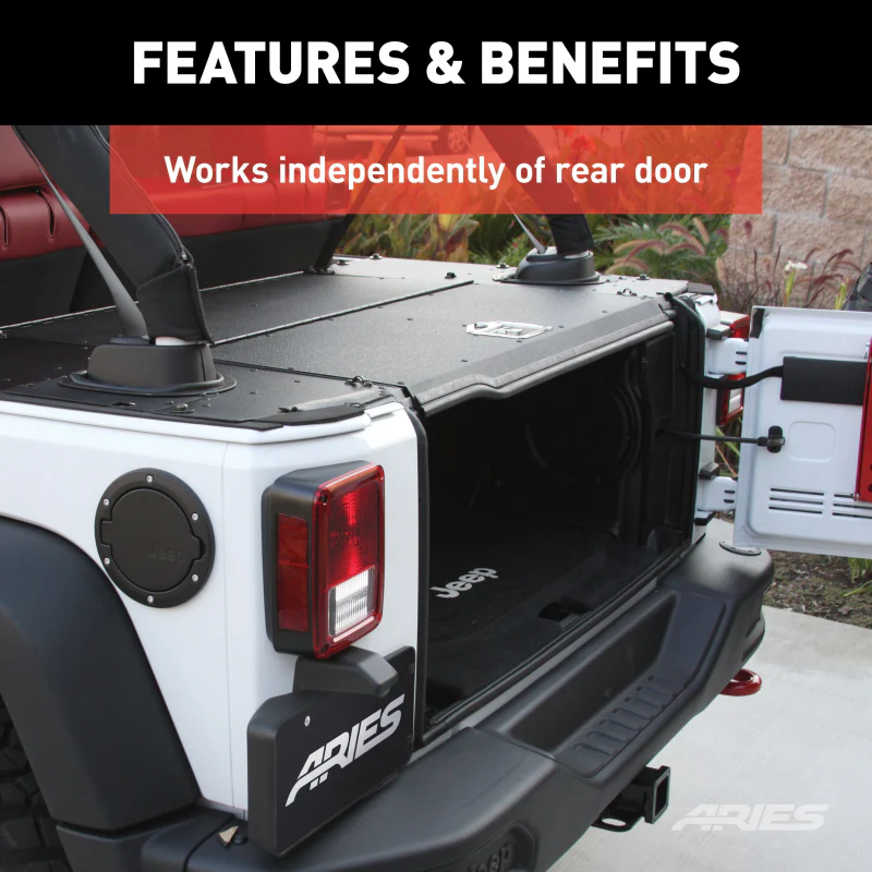 ARIES Jeep JK Unlimited Security Cargo Lid Center Section Model ALC25000-00 - Image 6
