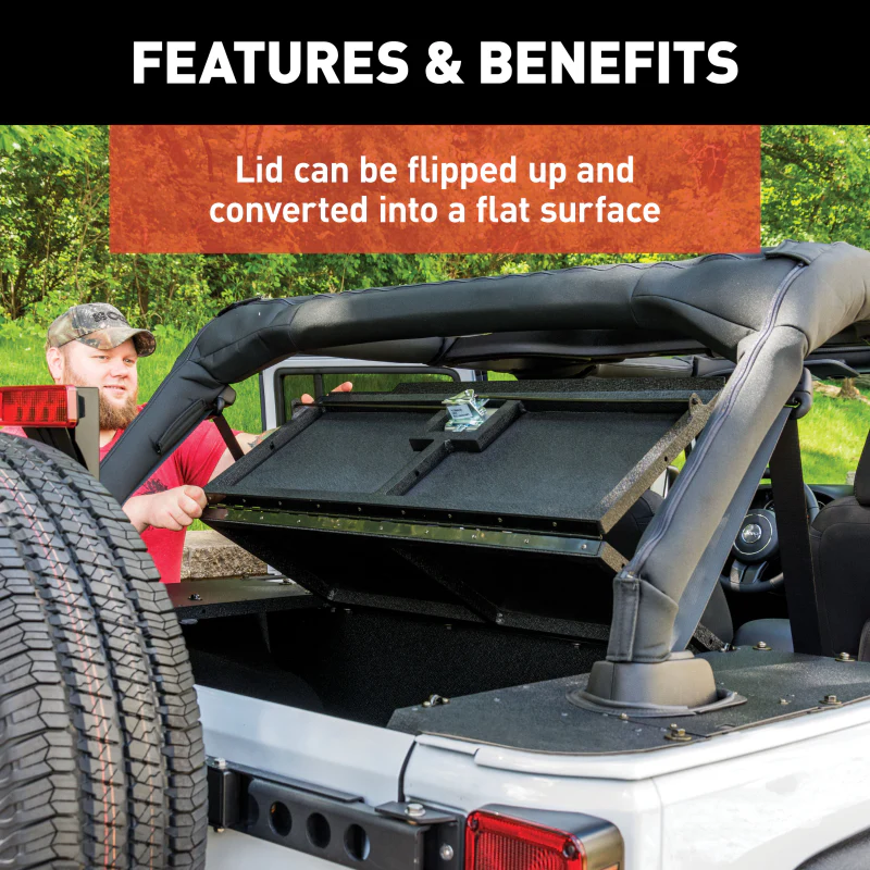 ARIES Jeep JK Unlimited Security Cargo Lid Center Section Model ALC25000-00 - Image 8