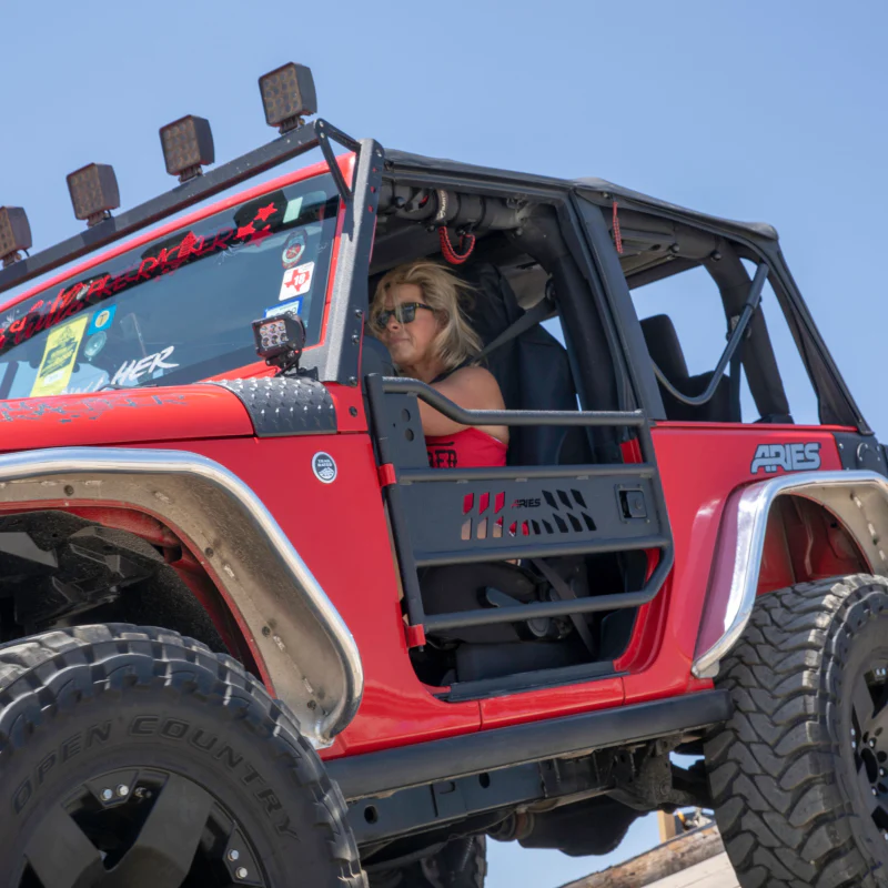 ARIES Jeep Wrangler JK Aluminum Front Tube Doors Model AR15009 - Image 11