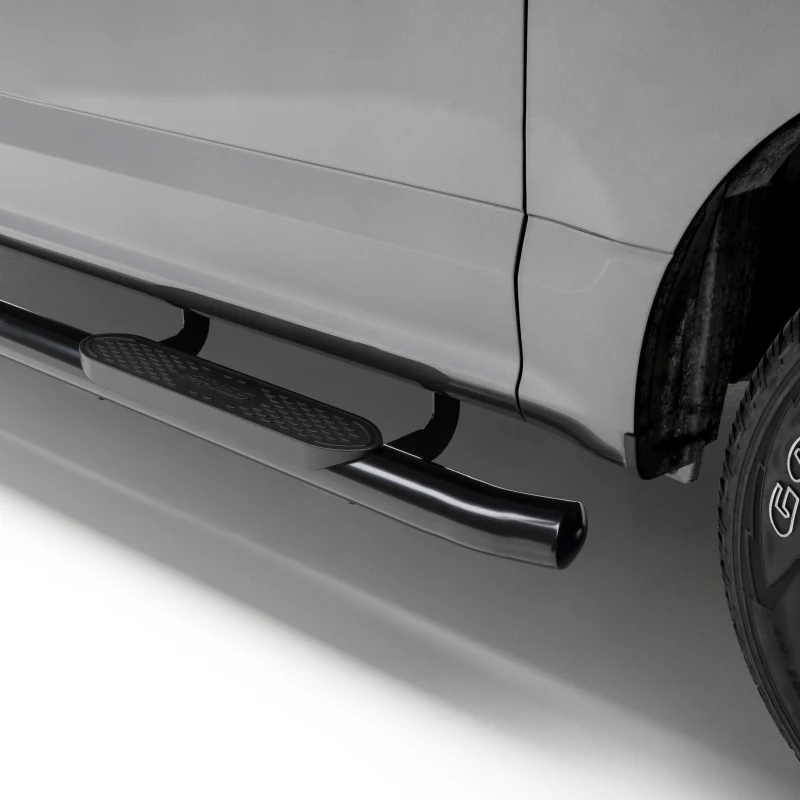 ARIES 4" Black Steel Oval Side Bars, For Toyota Tundra CrewMax Model S222023 - Image 2