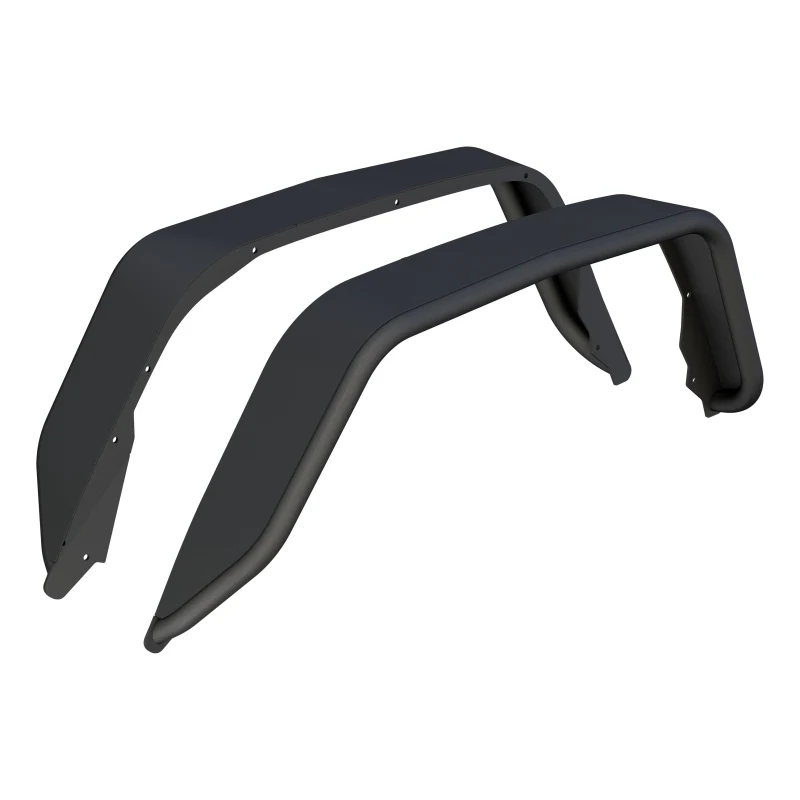 ARIES Jeep Gladiator JT Smooth Carbide Black Aluminum Rear Fender Flares Model 2500217