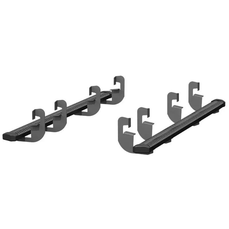ARIES SlimGrip 5" x 78" Black Aluminum Running Boards, Fits Select Chevrolet Silverado 1500, 2500 HD, 3500 HD, GMC Sierra Model 2559051