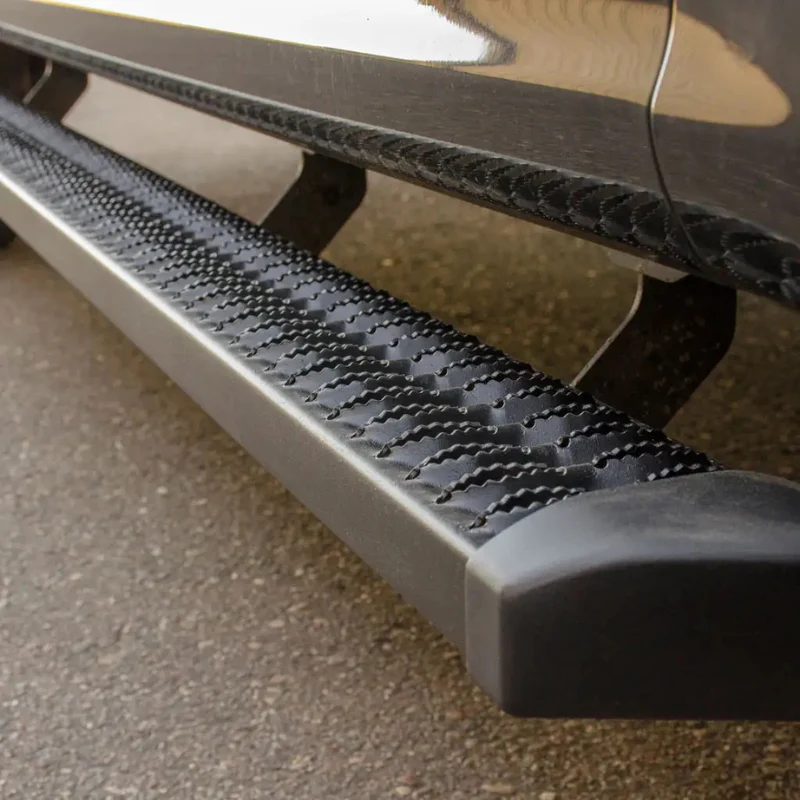 ARIES SlimGrip 5" x 78" Black Aluminum Running Boards (No Brackets) Model 216078 - Image 2
