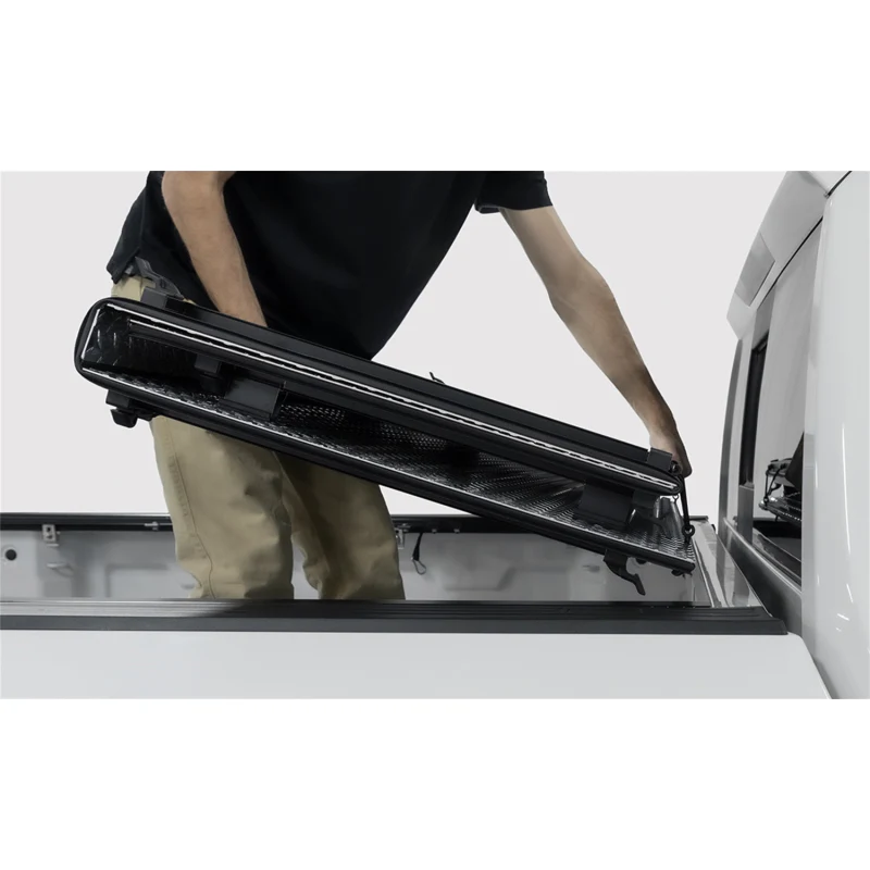 Access LOMAX™ Hard Tri-Fold Cover Black Diamond Mist Finish Single Rail Model B4060019 - Image 5
