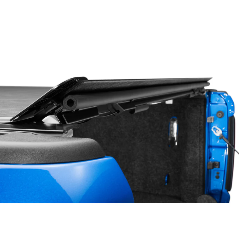 Bak Industries Revolver X2 Hard Rolling Truck Bed Cover - Rail Mounts Near Top of Bed Rail - Rails Can Be Lowered Using Drop Down Brackets - 2024 Toyota Tacoma 5' Bed Model 39446 - Image 12