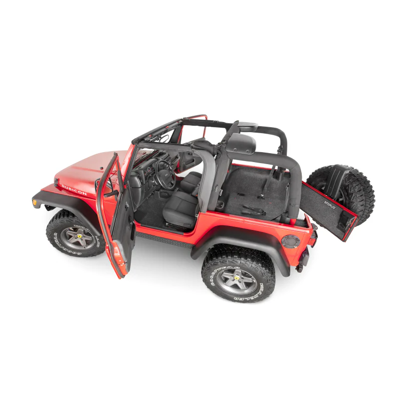 Bedrug Jeep Bedrug Rear Cargo Kit (Includes Tailgate) Model BRTJ97R - Image 3