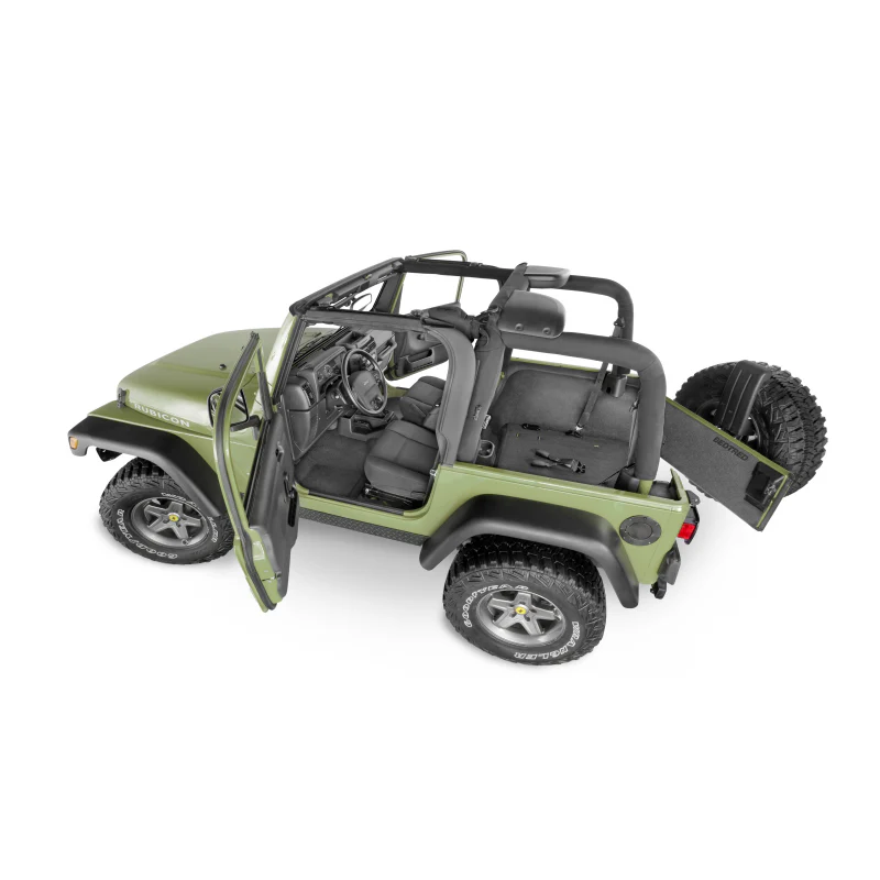 Bedrug Jeep Bedtred Rear 4Pc Cargo Kit (Includes Tailgate Mat) Model BTTJ97R - Image 4