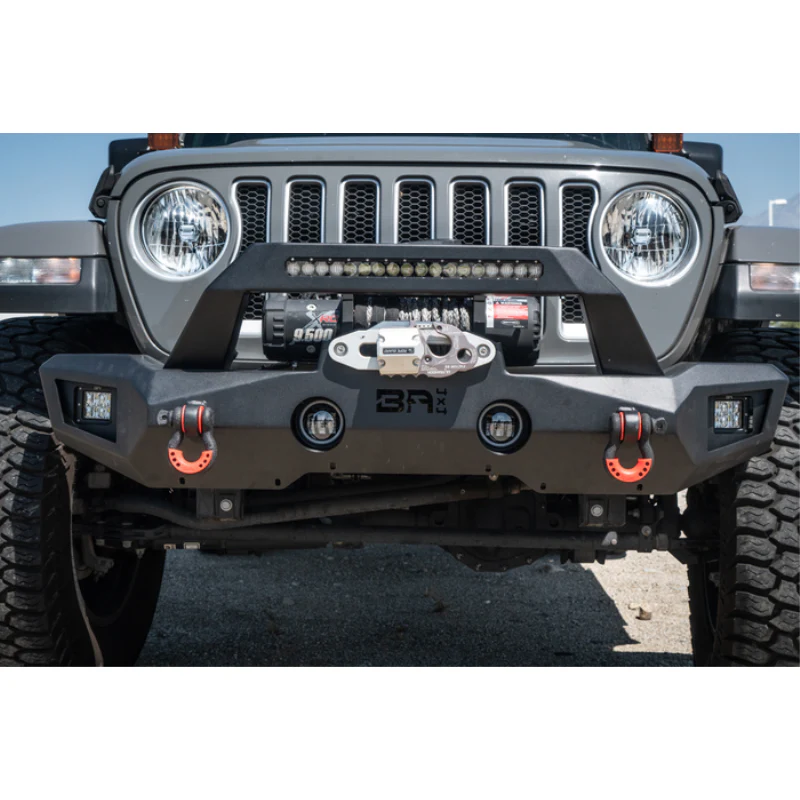 Body Armor 4x4 2007-2024 Jeep Wrangler Jk/Jl & Gladiator Jt Orion Mid-Width Front Bumper Model JP-19536 - Image 2