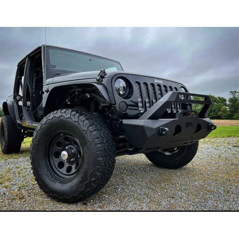 Body Armor 4x4 2007-2024 Jeep Wrangler Jk/Jl & Gladiator Jt Orion Stubby Front Bumper Model JP-19535 - Image 4