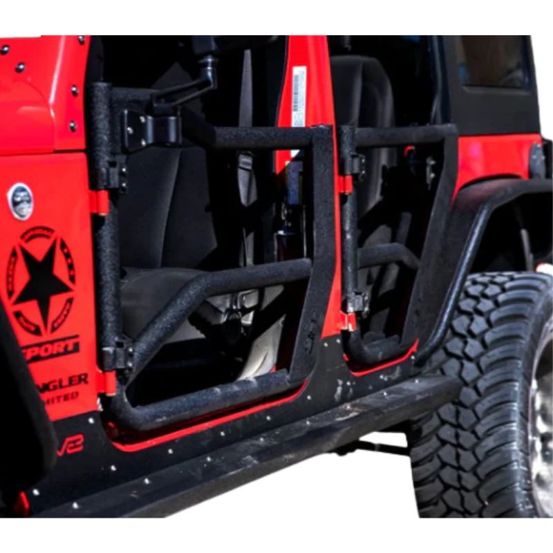 Body Armor 4X4 Tube Doors Front, Pair Model JK-6154 - Image 2