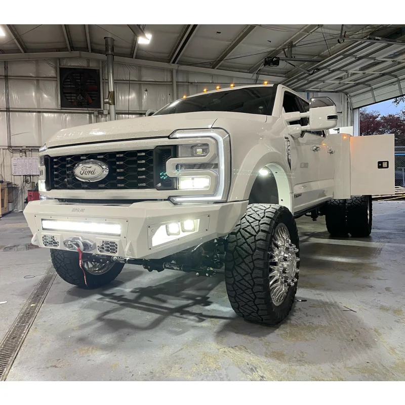 Bodyguard A2 Front Base - ACC Compatible Sensor Cutouts Texture Black Powder Coat *Fits 450/550 Factory Fenders* Model CAF23DYTNN - Image 5