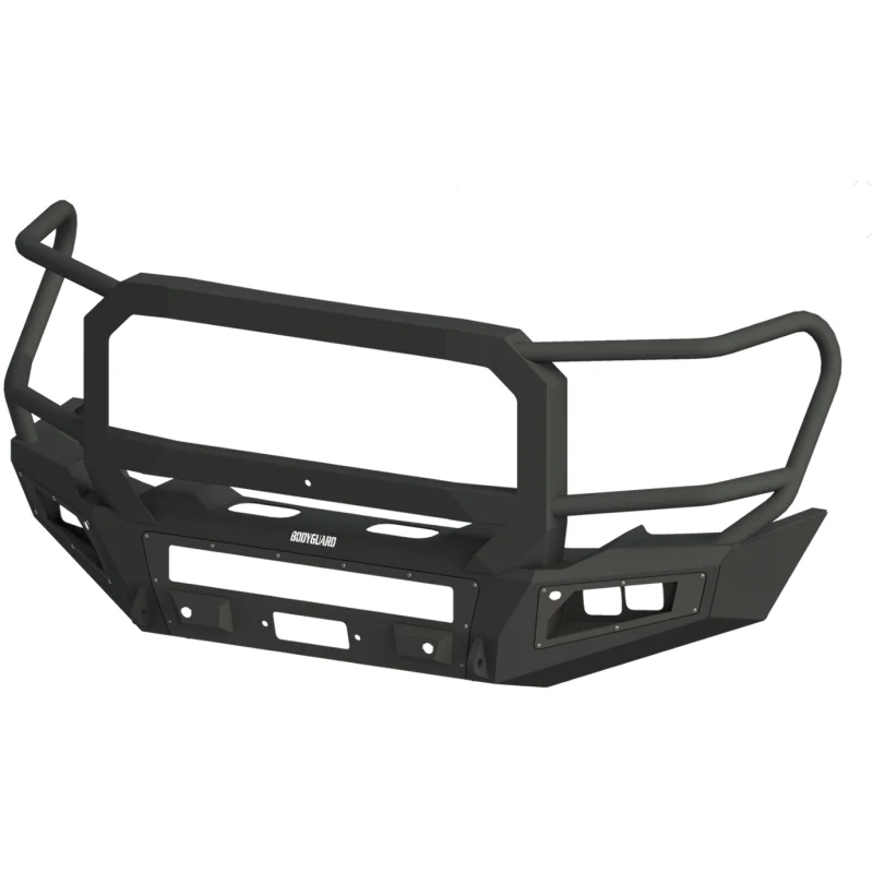 Bodyguard A2 Front Extreme Sensor Cutouts W/ Mesh Grille With Camera Harness Bare Metal Model CEC20BYBMH