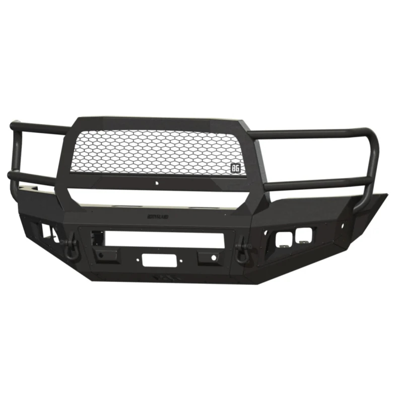 Bodyguard A2 Front Extreme - Sensor Cutouts W/ Mesh Grille With Camera Harness Texture Black Power Coat **Fits 4500/5500 Fender Trim** Model CER19DYTMH