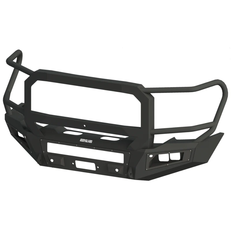 Bodyguard A2 Front Extreme - W/O Sensor Cutouts W/ Mesh Grille With Camera Harness Bare Metal Model CEG20BNBMH