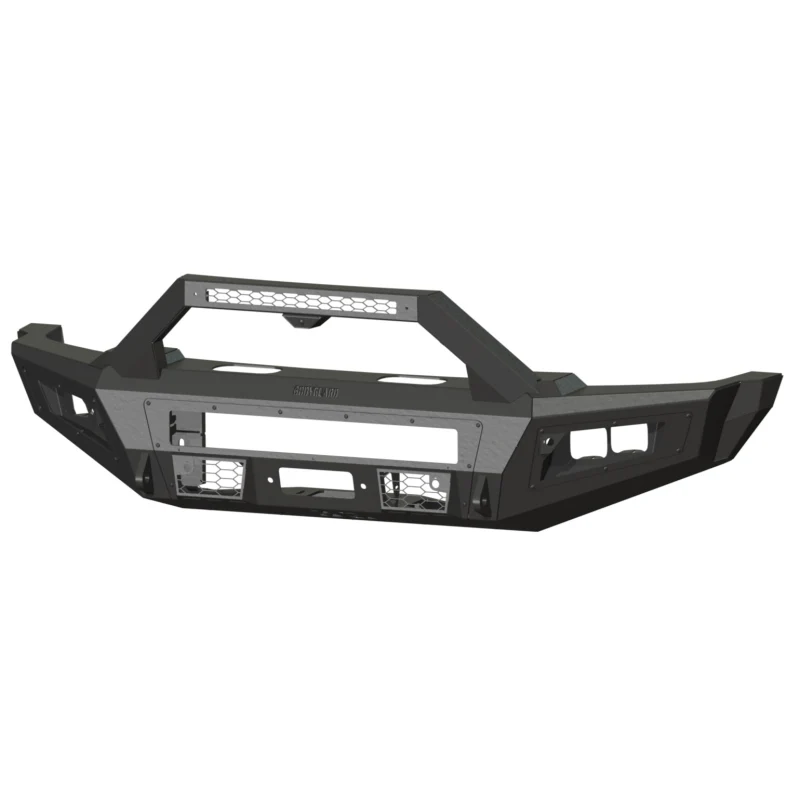 Bodyguard A2 Front Sport - W/O Sensor Cutouts ACC Compatible W/O Mesh Grille No Camera Harness Or Pod Bare Metal **Fits 450/550 Fender Trim** Model CCF23DNBNN
