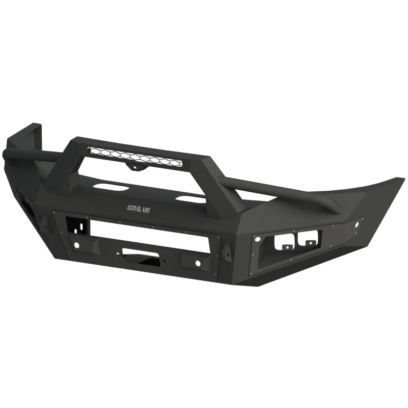 Bodyguard A2 Front Sport - W/O Sensor Cutouts W/O Mesh Grille With Camera Harness + Pod Bare Metal Model CCR19DNBNB
