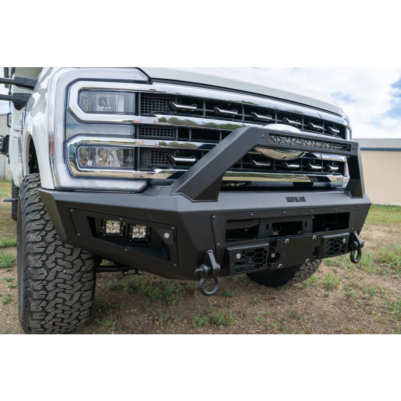Bodyguard A2 Front Sport - W/O Sensor Cutouts W/O Mesh Grille With Camera Harness + Pod Texture Black Powder Coat Model CCF23BNTNB - Image 4