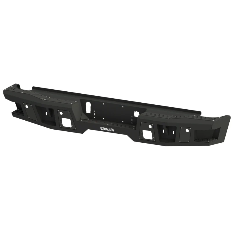 Bodyguard A2 Rear - Sensor Cutouts Light Cutouts Bare Metal Fits Dual Exhaust Only Model DGC19AYLB